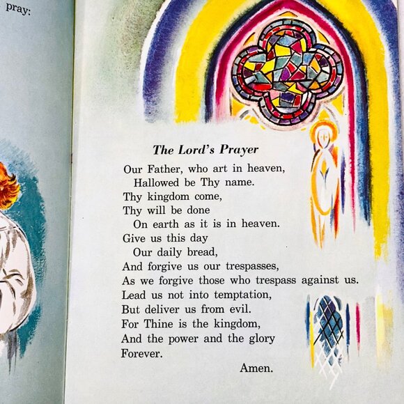 Vintage 1954 Children's Prayer Book - Dell Publishing - Picture 8 of 9